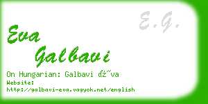 eva galbavi business card
